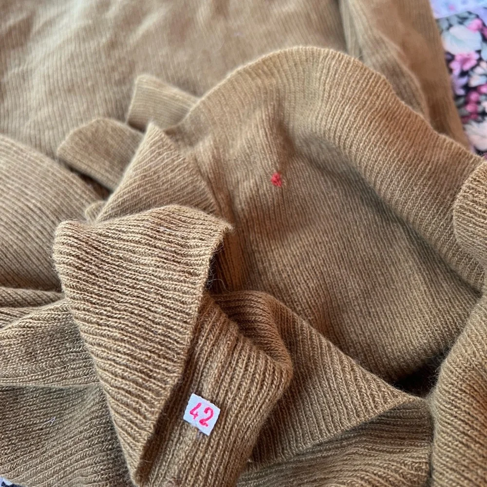 Vintage Sonia Rykiel Women's Brown Crew Neck Sweater - Picture 3 of 6